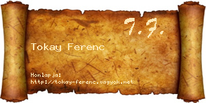 Tokay Ferenc névjegykártya
